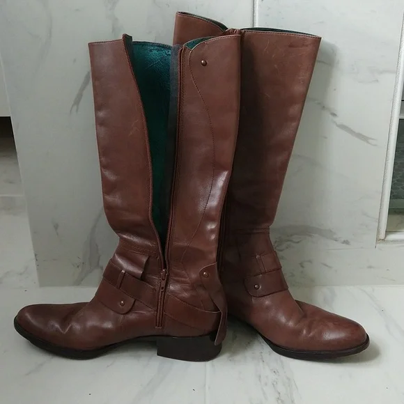 Sam Edelman Kailee Leather Equestrian Boots - Picture 2 of 5